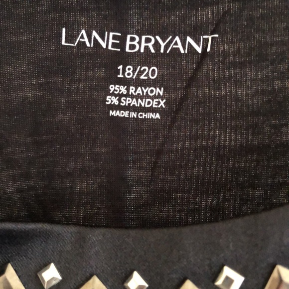 asymmetrical black studded plus size tunic - Picture 6 of 6